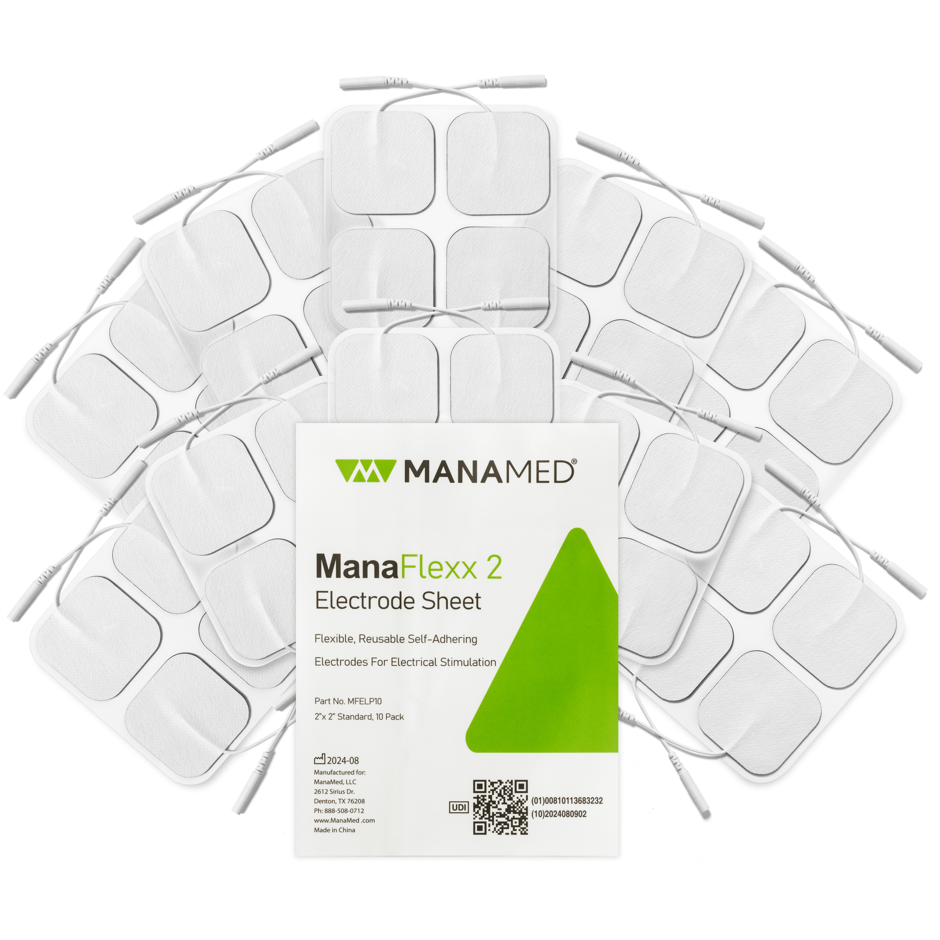 Image of ManaFlexx 2 Electrode Sheet (10 pack of 4 electrodes)